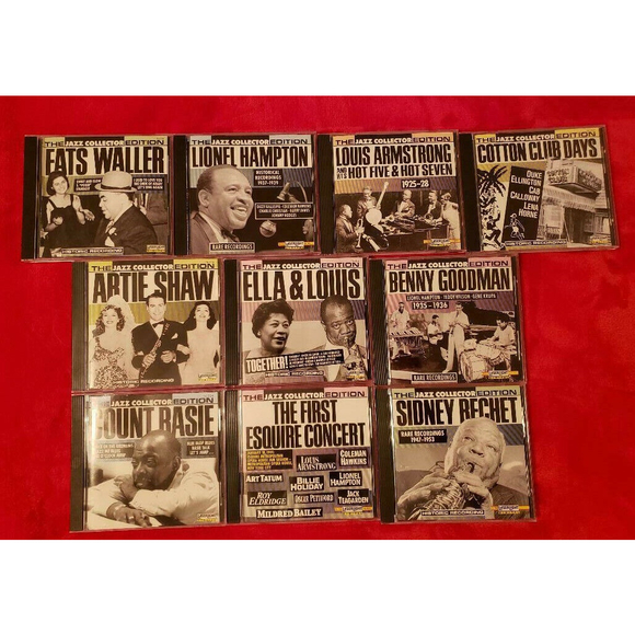 10 CD Lot The Jazz Collector Edition Laser Light Artie Shaw, Louis Armstrong +